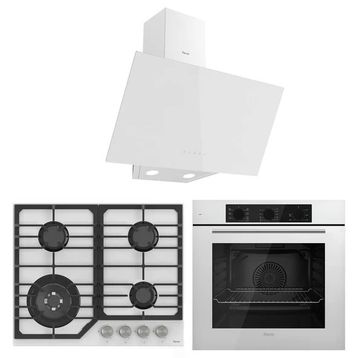 Ferre Flowart Nt Asimetrik Serisi QBL62CB - NT026 - D078 Beyaz 3'lü Ankastre Set