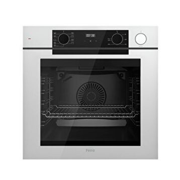 Ferre QEP64CB Beyaz Cam Ankastre Fırın
