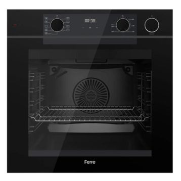 Ferre QEP64CS New Steamart - Fryart Serisi Buharlı Siyah Ankastre Fırın