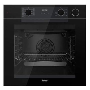 Ferre QEP64CS New Steamart - Fryart Serisi Buharlı Siyah Ankastre Fırın