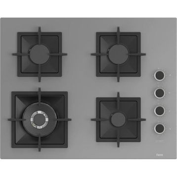 Ferre SC406-WFA Flameart Gri Döküm 65 cm Cam Ocak