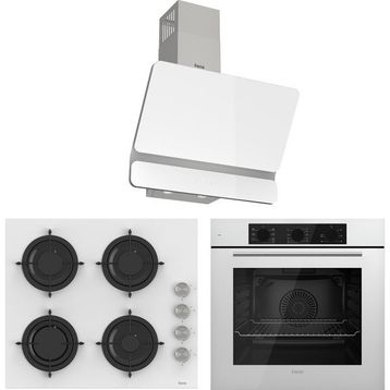 Ferre Soft Line Plus QBL62CB - CS206 - D081 Beyaz 3'lü Ankastre Set