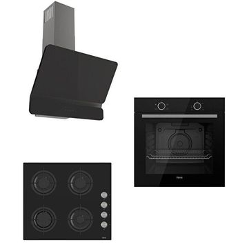 Ferre Svart CS Serisi XE61Cs - CS205 - D080 Lux Siyah 3'lü Ankastre Set