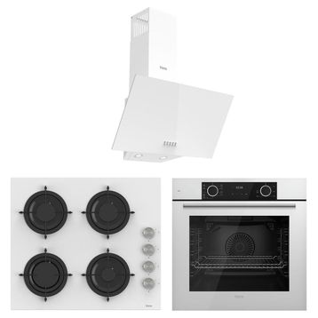 Ferre White Mila Fryart D087 - CS206 - XE63CB 3'lü Beyaz Ankastre Set