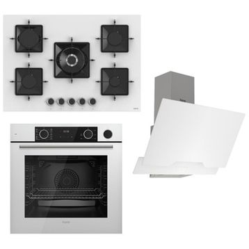 Ferre XE64CB - SS036 - D064 Beyaz 3'lü Ankastre Set