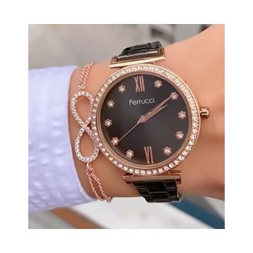 Ferrucci FR98524 Kadın Kol Saati Bileklik Hediye Metal Kordon