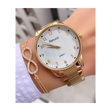 Ferrucci FR98524 Kadın Kol Saati Bileklik Hediye Metal Kordon