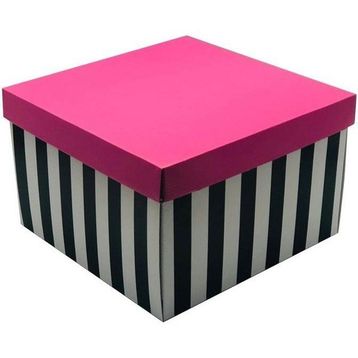 Feza Kutu 31x31x20 cm 10 Adet Desenli Pasta Kutusu