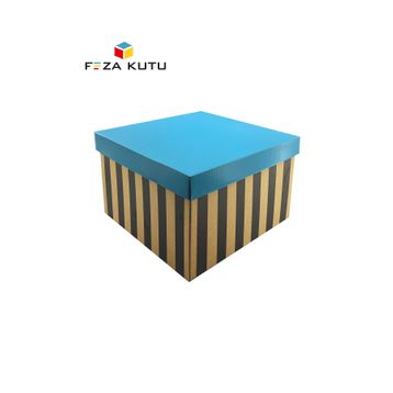 Feza Kutu 31x31x20 cm 10 Adet Desenli Pasta Kutusu
