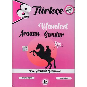 Fi Yayınları 8. Sınıf Türkçe Wanted Aranan Sorular 12 Fasikül Deneme