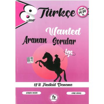 Fi Yayınları 8. Sınıf Türkçe Wanted Aranan Sorular 12 Fasikül Deneme