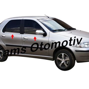 Fiat Albea P.Çelik 4 Parça Krom Cam Çıtası