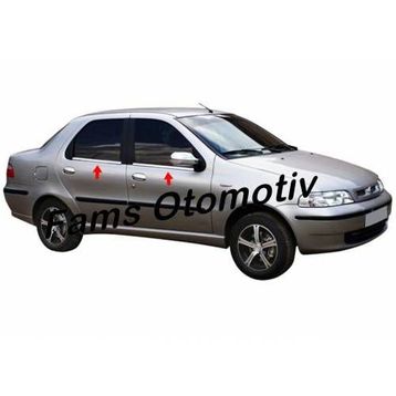 Fiat Albea P.Çelik 4 Parça Krom Cam Çıtası