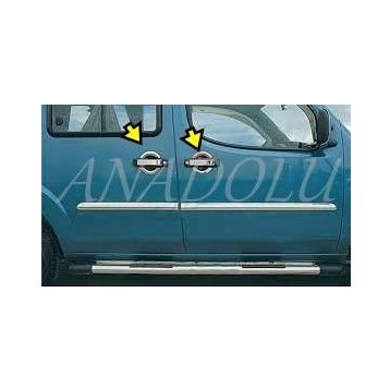 Fiat Doblo 12 Parça 2000 2010 Paslanmaz Çelik 4 Kapı Krom Kapı Kolu