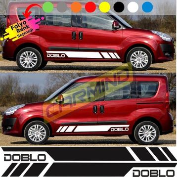Fiat Doblo Yan Şerit Sticker