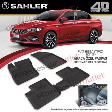 Fiat Egea 2015 Sonrası 3D Havuzlu Paspas