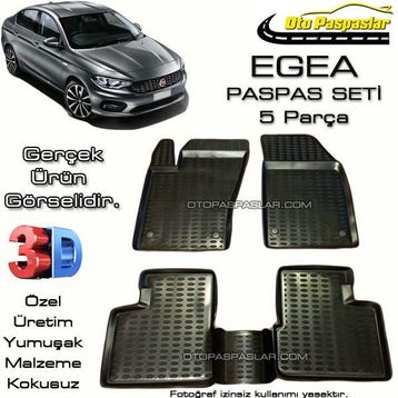 Fiat Egea Hb 3D Paspas 2015- Siyah Redline PRO