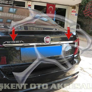 Fiat Egea Sedan Paslanmaz Çelik Krom Bagaj Çıtası