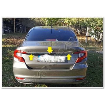 Fiat Egea Sedan Paslanmaz Çelik Krom Bagaj Çıtası
