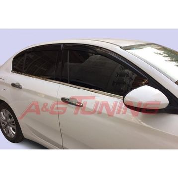 Fiat Egea Takımı Paslanmaz Çelik Krom Cam Çıtası