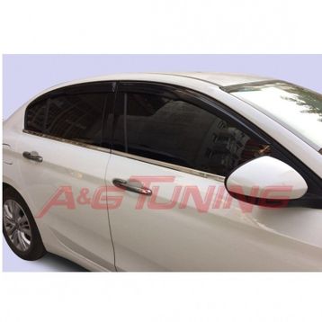 Fiat Egea Takımı Paslanmaz Çelik Krom Cam Çıtası