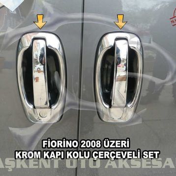 Fiat Fiorino 8 Parça Paslanmaz Çelik 4 Kapı Krom Kapı Kolu