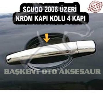 Fiat Scudo 2007 Üzeri 4 Kapı Krom Kapı Kolu
