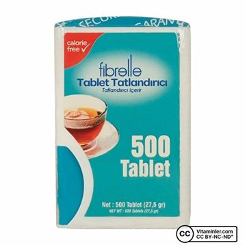 Fibrelle 500'li Tablet Sakarin Tatlandırıcı