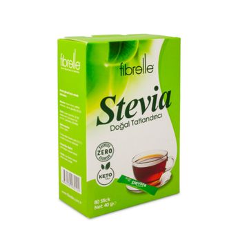 Fibrelle 80'li Kutu Ultra Stevialı Toz Stick Tatlandırıcı