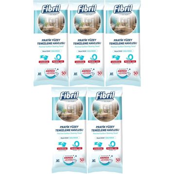 Fibril 50 adet XL Yüzey Temizlik Havlusu (5 adet)