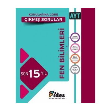 Fides Yayınları Ayt Fen Bilimleri Son 15 Yıl Konularına Göre Çıkmış Sorular