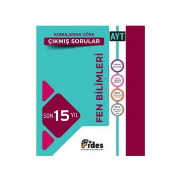 Fides Yayınları Ayt Fen Bilimleri Son 15 Yıl Konularına Göre Çıkmış Sorular