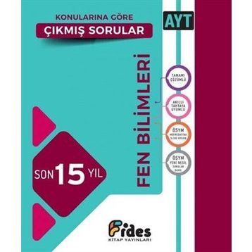 Fides Yayınları Ayt Fen Bilimleri Son 15 Yıl Konularına Göre Çıkmış Sorular
