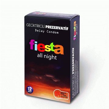 Fiesta All Night Geciktiricili 12 Adet Prezervatif