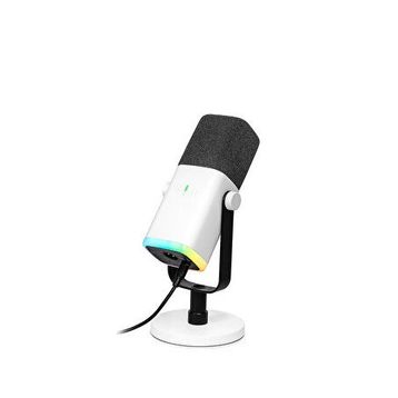 Fifine AM8 Beyaz XLR/USB RGB Dinamik Oyuncu ve Yayıncı Mikrofonu