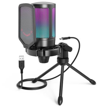 Fifine Ampligame A6V Yayıncı Youtuber RGB USB Mikrofon​