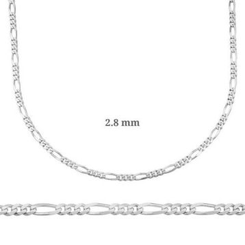 Figaro Gümüş Zincir 2.8 mm - 0.80 mikron