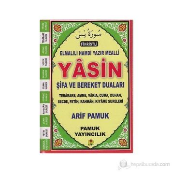 Fihristli Elmalılı Hamdi Yazır Mealli Yasin Şifa ve Bereket Duaları Yas-110-P14 - H. Arif Pamuk