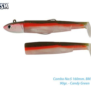 Fiiish BM160/5 BM793 Combo Deep 90 gr Candy Green Silikon Suni Balık Yemi