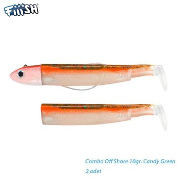 Fiiish BM90/2 BM1307 Combo Off Shore 10 gr Candy Green Silikon Yem