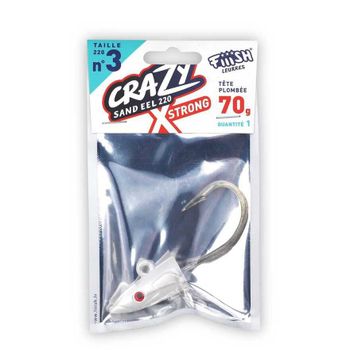 Fiiish CSE220 CSE538 1 Tete Plombee X-strong 70 gr Blanc/oeil Jighead Silikon Yem
