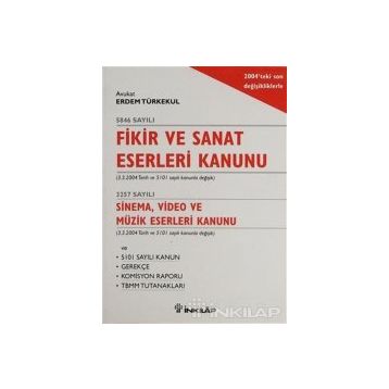 FIKIR VE SANAT ESERLERI KANUNU - ERDEM TÜRKEKUL
