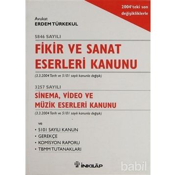 FIKIR VE SANAT ESERLERI KANUNU - ERDEM TÜRKEKUL
