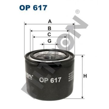 Filtron Op617 Yağ Filtresi