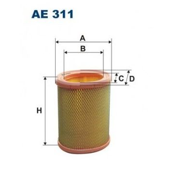 Filtron P106 P205 Partner Berlingo C15 Ax Bx Zx Tu3 2 P306 P206 P106 Saxo Zx Tu5j Hava Filtresi