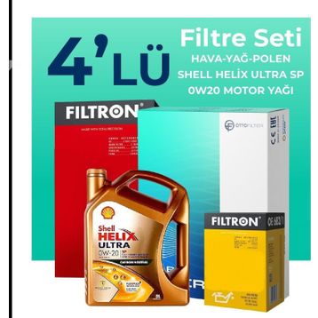 Filtron Suzuki Alto 1.0 Shell Motor Yağlı 2010-2015 4'lü Filtre Bakım Seti