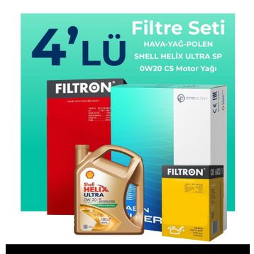 Filtron Suzuki Alto 1.0 Shell Motor Yağlı 2010-2015 4'lü Filtre Bakım Seti