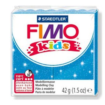 Fimo Glitter Blue Kids 42 gr Polimer Kil