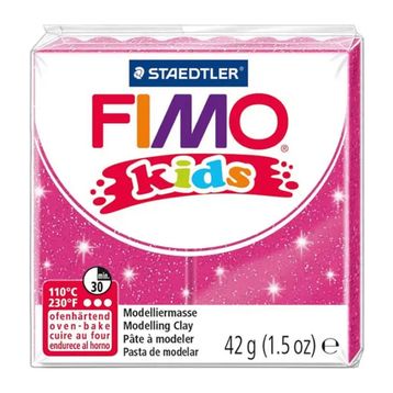 Fimo Glitter Pink Kids 42 gr Polimer Kil