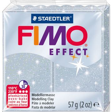 Fimo Glitter Silver Effect 57 gr Polimer Kil